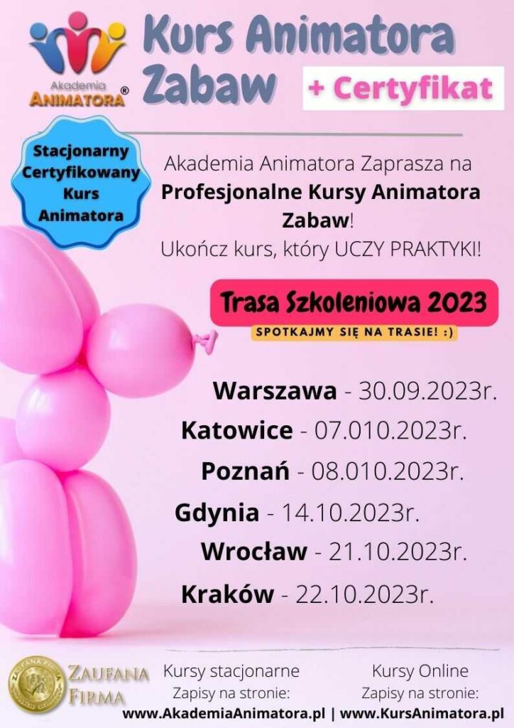 Kurs Animatora Zabaw